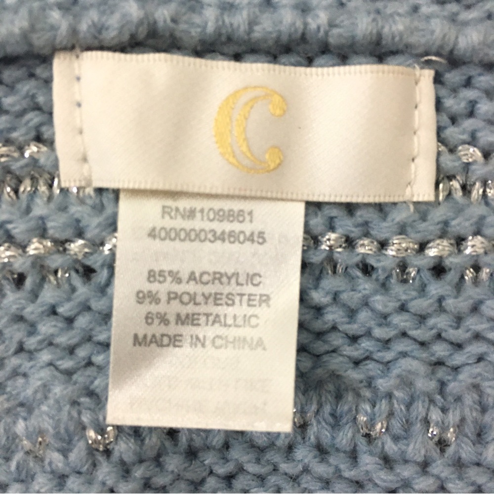 Light Blue Infinity Scarf - Picture 6 of 7